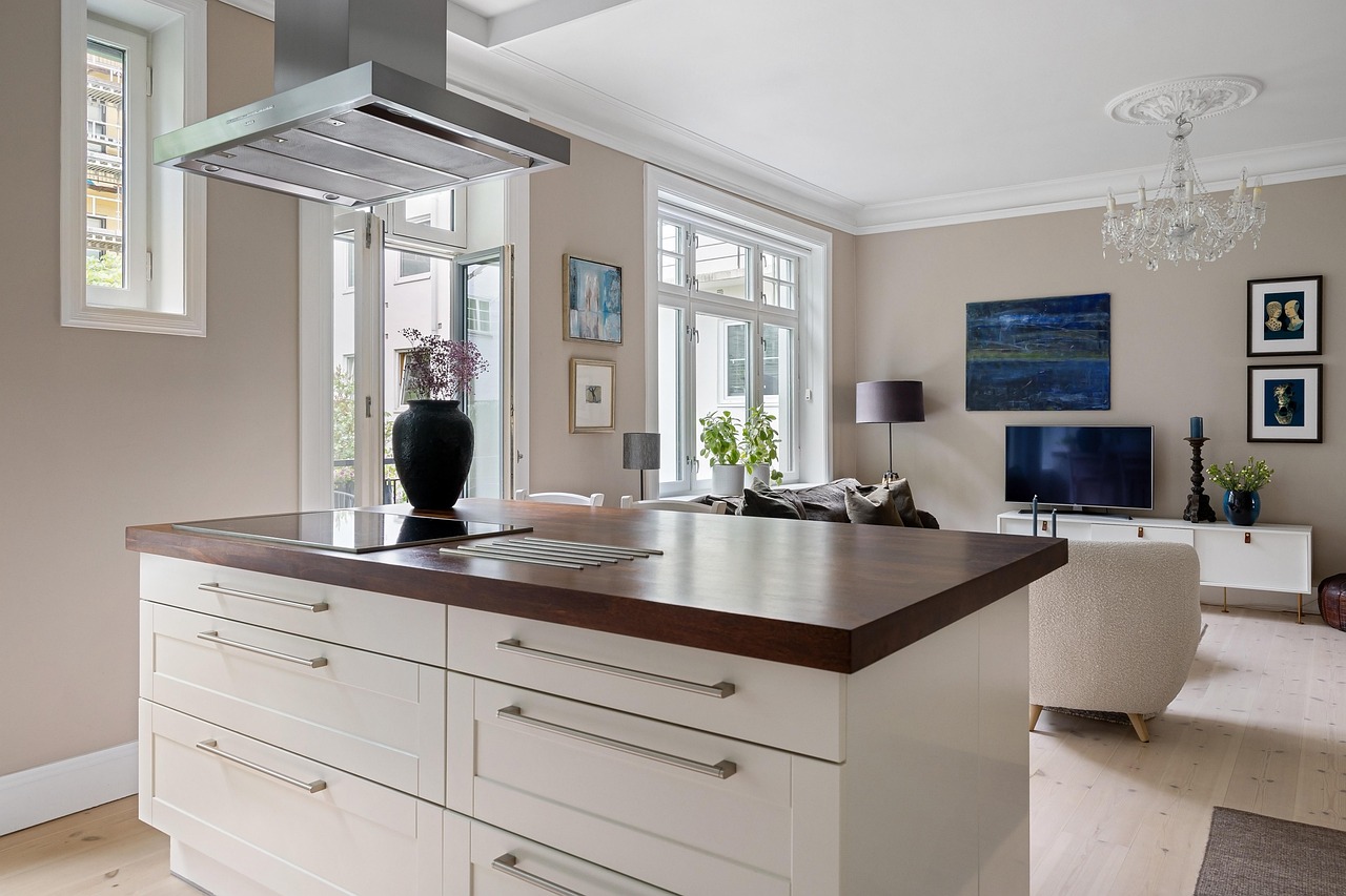 kitchen island, living room, apartment, interior design, modern, luxury, decor, art, design, real estate